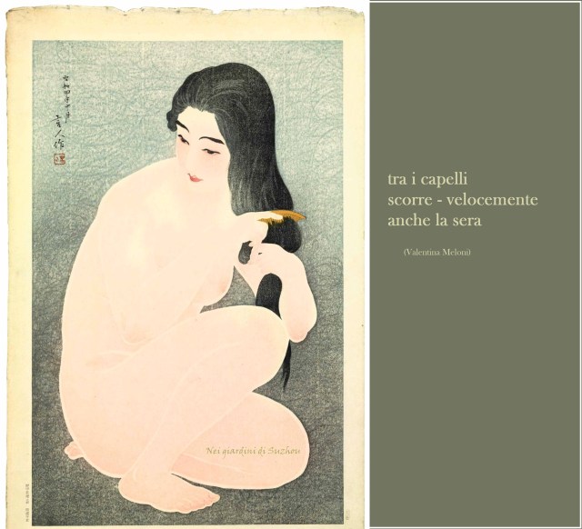 Combing Her Hair, Torii Kotondo.