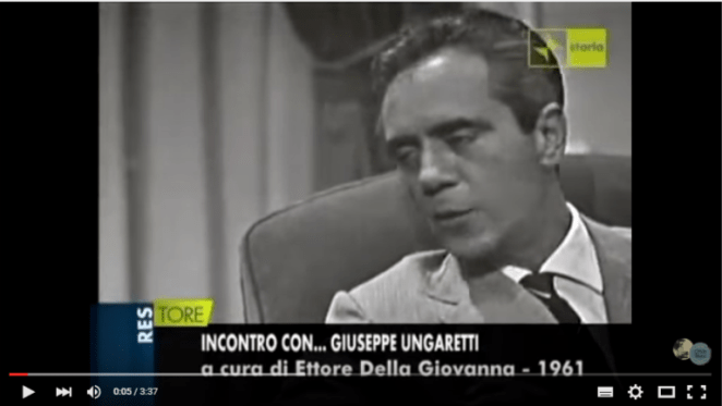 intervista Ungaretti